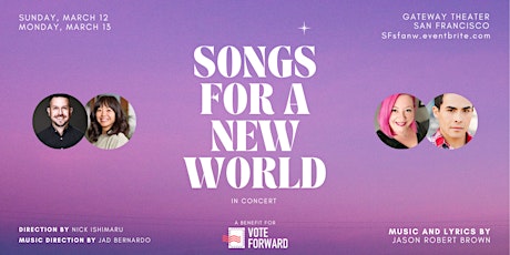 Songs For a New World: In Concert - A Benefit For Vote Forward
