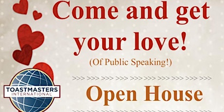 Come and get your love of public speaking!