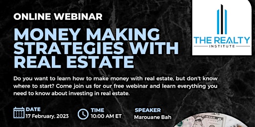 Money-making strategies with Real Estate
