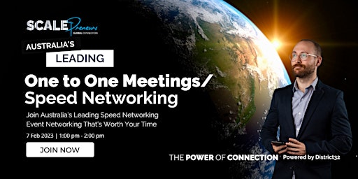 Australia’s Leading Speed Networking Event – Online – Tue 07 Feb