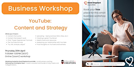 Small Business Workshop: YouTube Content and Strategy