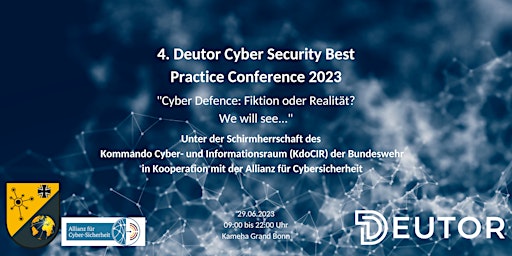 Hauptbild für 4. Deutor Cyber Security Best Practice Conference 2023