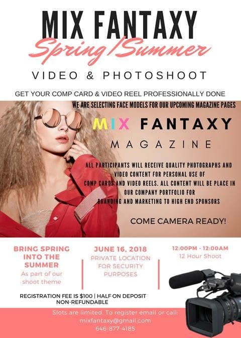 Mix Fantaxy Video & Photoshoot (Spring Into Summer)