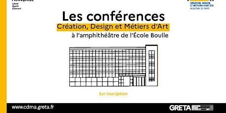 Cycle de conférence "création, design et métiers d'art"