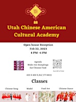Utah Chinese American Cultural Academy  open house reception