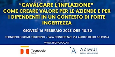 Primaire afbeelding van "CAVALCARE L’INFLAZIONE" COME CREARE VALORE PER AZIENDE E DIPENDENTI