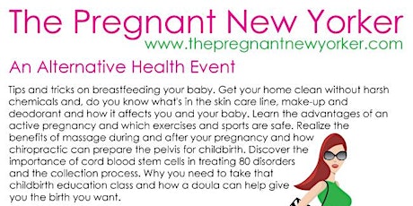 Pregnant and New Mom Event- The Pregnant New Yorker -June 7th primary image