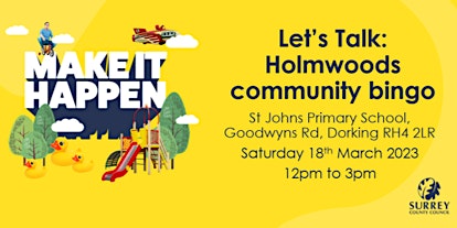 Let's Talk: Holmwoods Community Bingo