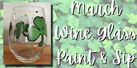 March Wine Glass Paint and Sip at Hardwick Winery