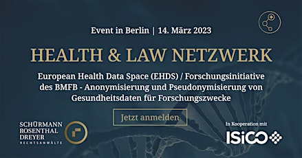 Health & Law: European Health Data Space / Forschungsinitiative des BMBF