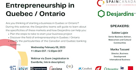 Entrepreneurship in Quebec / Ontario