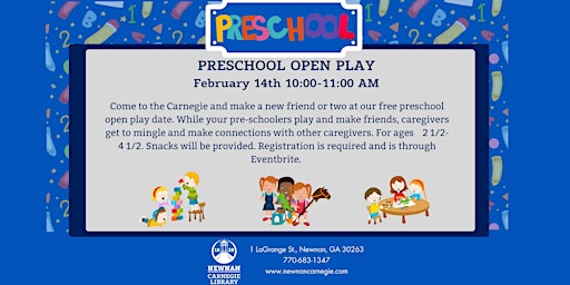 Preschool Open Play Date