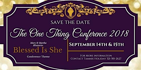 The One Thing Conference 2018 primary image