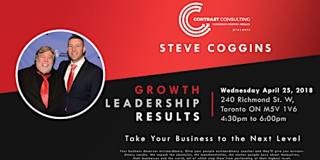 GROWTH, LEADERSHIP, RESULTS - TAKE YOUR BUSINESS TO THE NEXT LEVEL primary image