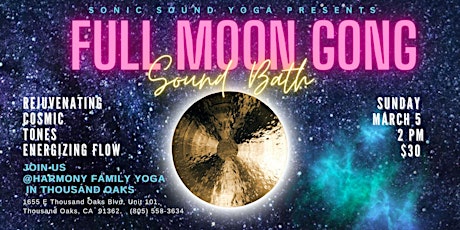 Full Moon Energy Gong Sound Bath and Healing Meditation