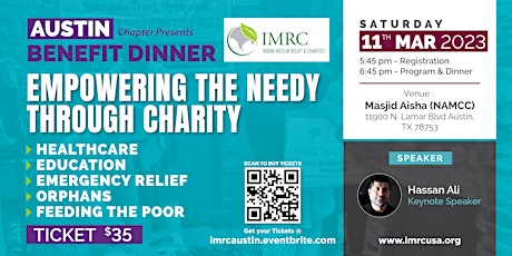 IMRC Austin Chapter's Benefit Dinner: Empowering the Needy through Charity