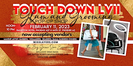 Touch Down LVII presents Glam and Grooming Pop up Shop