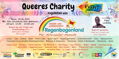Queeres Charity Event, zugunsten des Kinder & Jugendhospizes Regenbogenland