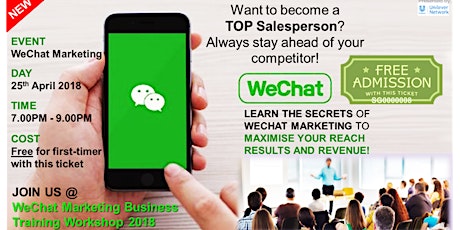 WeChat Marketing Business - FREE Workshop primary image