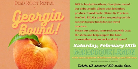 "Georgia Bound" Fundraising Concert - Gananoque - credit card or paypal