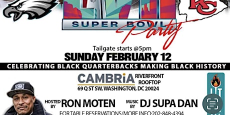 Rooftop Super Bowl Party Celebrating Black Quarterbacks by Ron Moten & C.D.