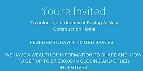 New Construction Home Buyer's Seminar