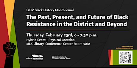 The Past, Present, and Future of Black Resistance in the District & Beyond