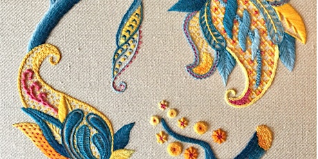 In-person Summertime Crewelwork with Sara Rickards