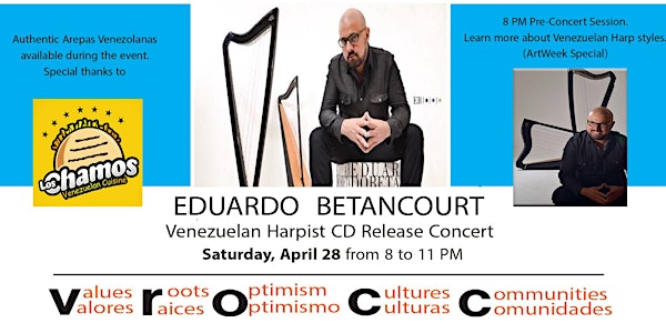 Venezuelan Harpist Eduardo Betancourt CD Release concert 