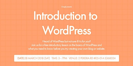 Introduction to WordPress (W1) - For SMEs/Property Agents/Web Designers primary image