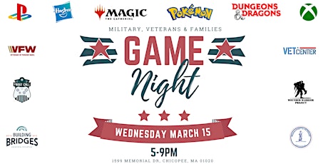 Military, Veterans and Families Game Night