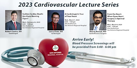Primaire afbeelding van 2023 Cardiovascular Community Lecture Series - Individual Tickets