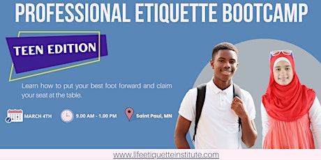 Professional Etiquette Bootcamp: Teen Edition
