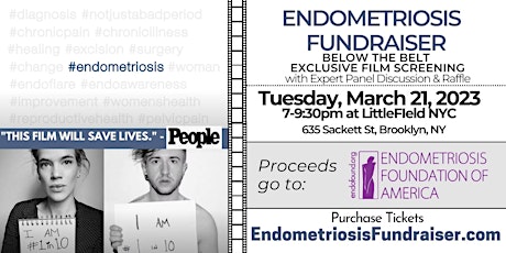 Endometriosis Fundraiser: Film Screening, Expert Panel Discussion & Raffle
