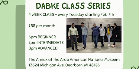 Dabke Class Series with Thowra Dabke at AANM (February 2023)