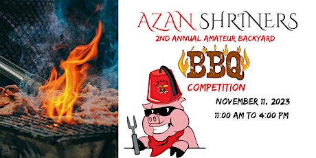 AZAN 2nd Annual  BBQ Competition Team Sign-Up Pre-Registration Special