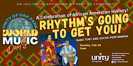 Rhythm’s going  to get you - A Celebration of African American History!