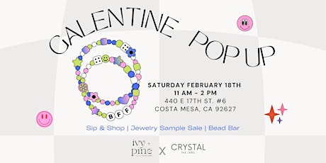 Galentine Pop-up: Sip & Shop +  Jewelry Bead Bar