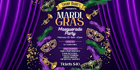 Swamp Daddy's  Mardi Gras Masquerade Party primary image
