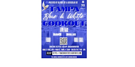 Tampa Blue & White Cookout