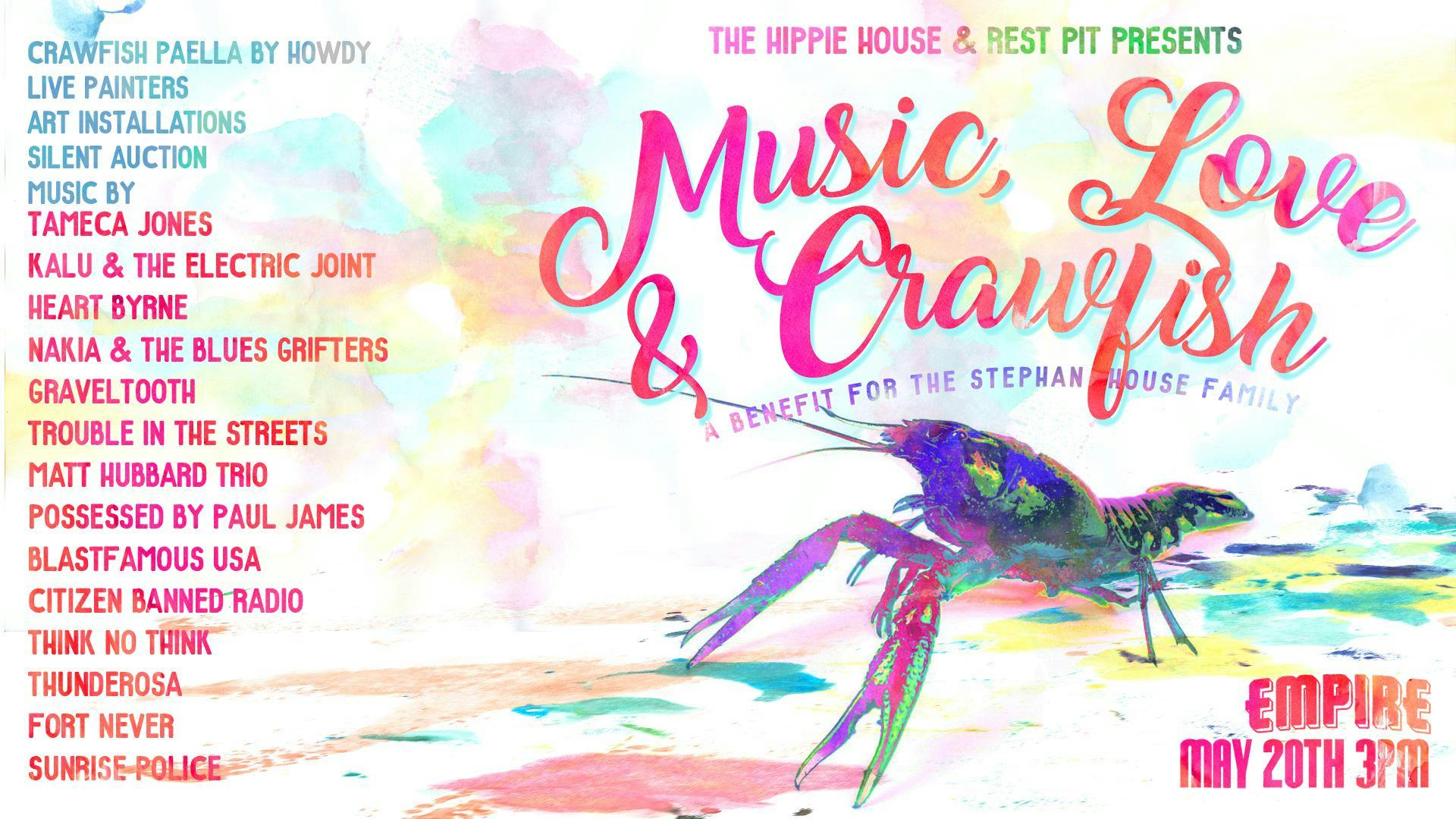 Music, Love & Crawfish: A Benefit for the Stephan House Family