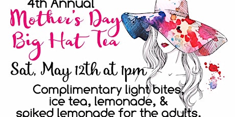 4th Annual Mother's Day Big Hat Tea Painting Party primary image
