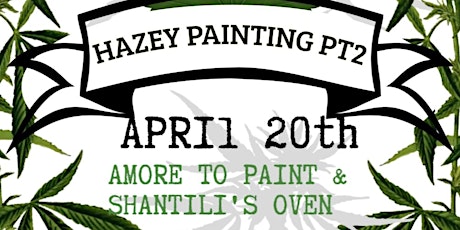 Hazey painting (infused 3 course dinner and painting)