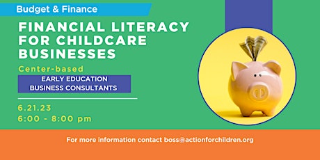 Financial Literacy for Childcare Business: Center-based