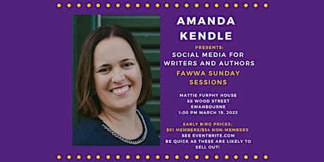 Imagem principal do evento Amanda Kendle: Social Media for Writers and Authors