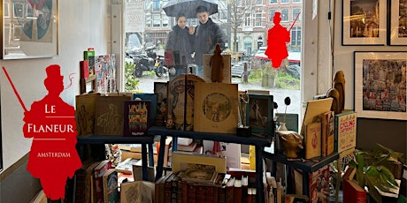 Garage Sale at Le Flaneur Amsterdam -books, trinkets, paintings, mugs &more