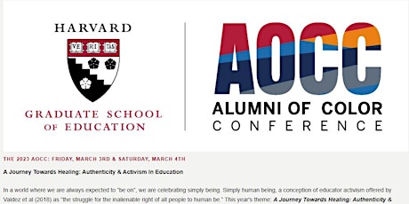 Harvard Graduate School of Education's Alumni of Color Conference