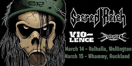 Sacred Reich + Vio-Lence New Zealand Tour 2023 - Auckland primary image