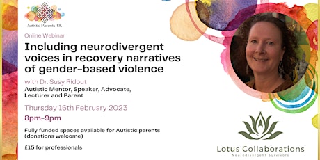 Neurodivergent voices in recovery narratives of gender-based violence