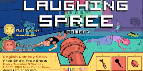 Laughing Spree: English Comedy on a BOAT (FREE SHOTS) 19.02.